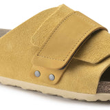 Birkenstock Yellow Kyoto Soft Footbed Nubuck/Suede Leather Details