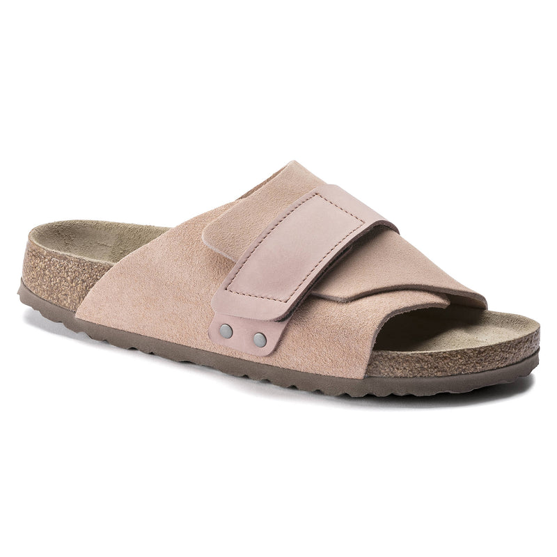 Birkenstock Birkenstock Pink Kyoto Soft Footbed Nubuck/Suede Leather Sandal
