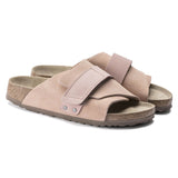 Buy the trendiest Birkenstock Pink Kyoto Soft Footbed Nubuck/Suede Leather Sandal