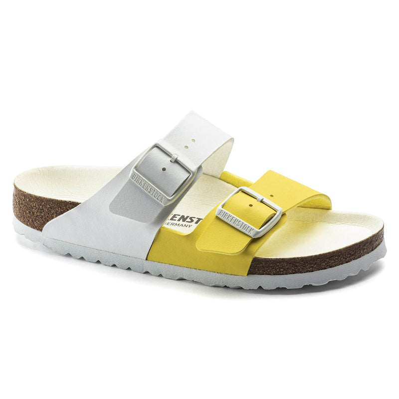 BIRKENSTOCK Arizona Split Birko-Flor Yellow/White sandals