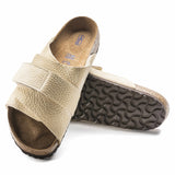 Birkenstock Beige/Desert Buck Almond Kyoto Soft Footbed Nubuck Leather Sandal Sole
