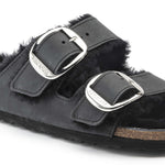 Arizona Big Buckle Shearling Oiled Leather - BIRKENSTOCK