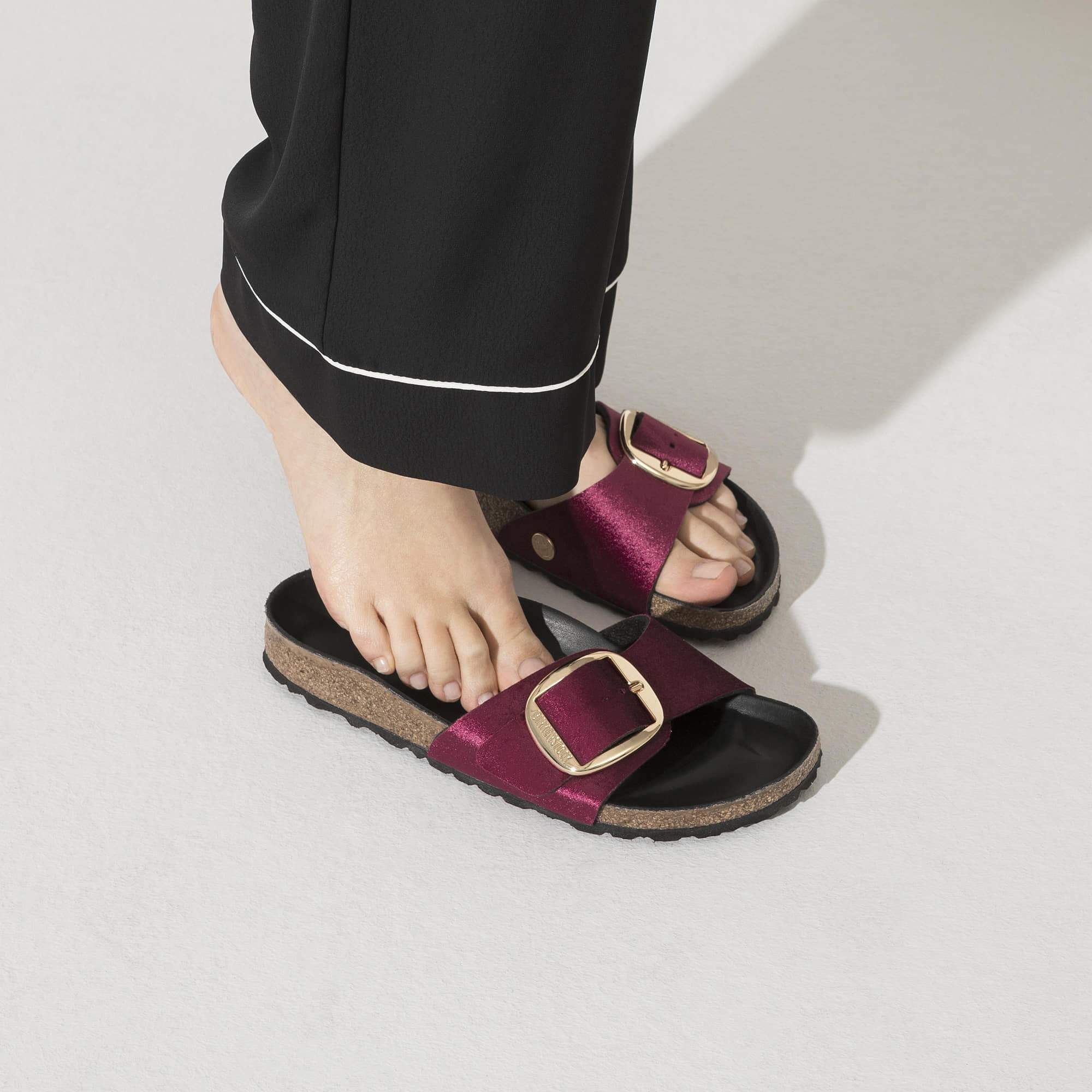 BIRKENSTOCK Madrid Big Buckle Sandal Red - Main Image