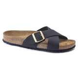 Birkenstock Blue/Midnight Siena Soft Footbed Nubuck Leather Sandal