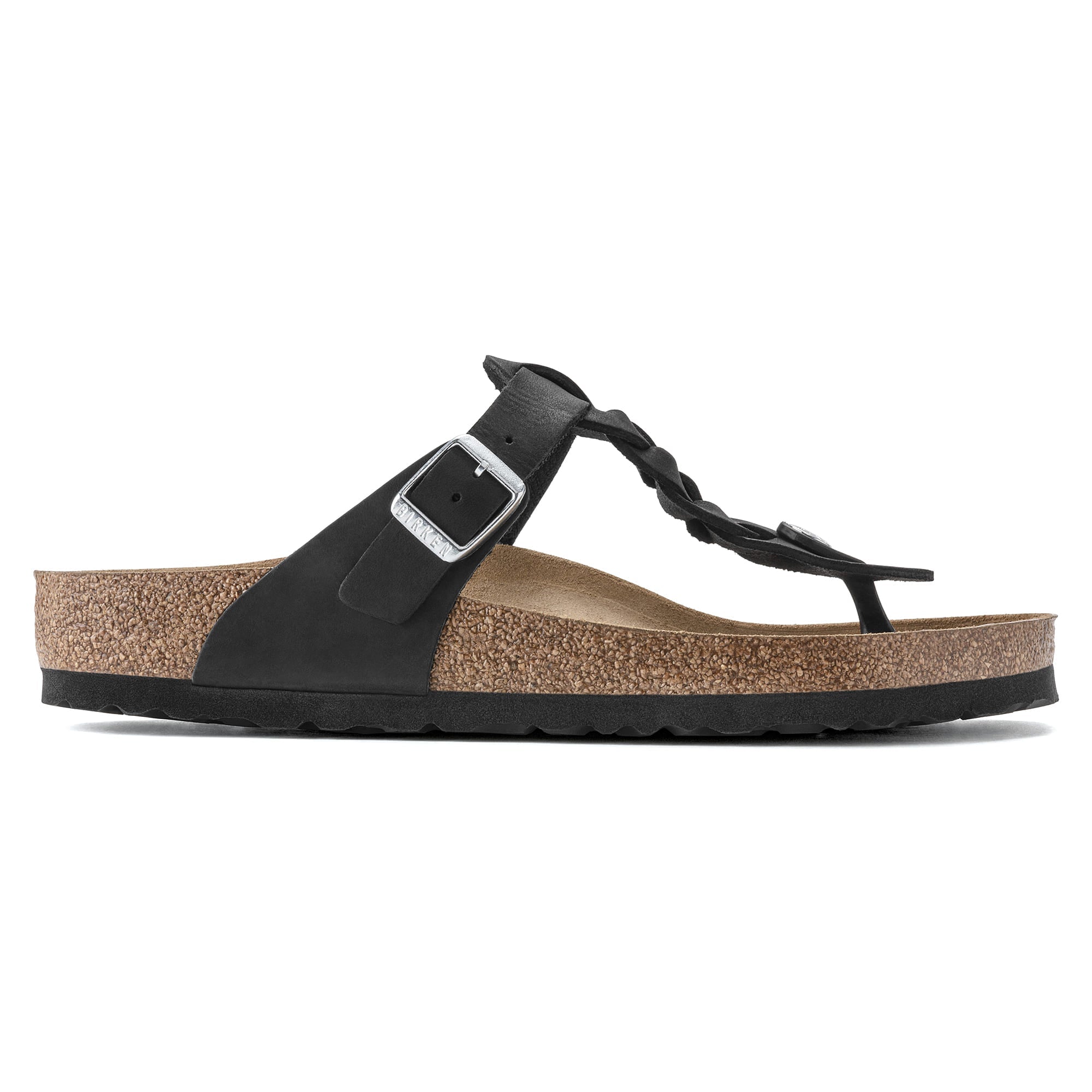 Buy Black Black Gizeh Oiled Leather Online in India | BIRKENSTOCK