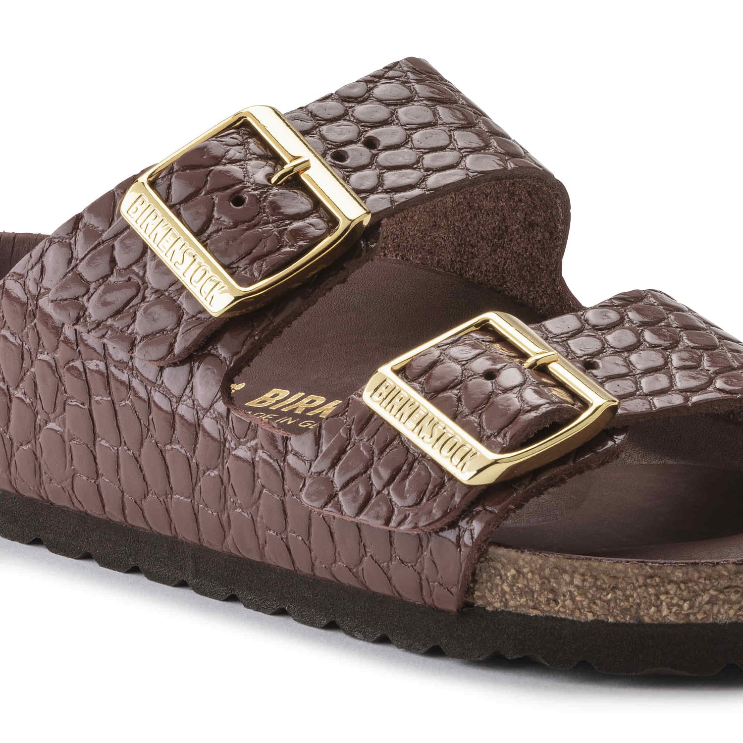 Arizona Rivet Logo Embossed Natural Leather - Main Image