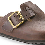 All about Birkenstock Boston Brown Bold Gap Natural Leather