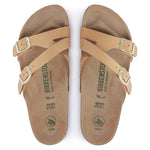Birkenstock Yao Vegan Birko-Flor brown Nubuck Sandal Top Look