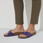Visit Birkenstock Madrid Big Buckle Natural Leather Patent