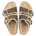 Birkenstock Arizona Bold Shearling Nubuck Leather top view