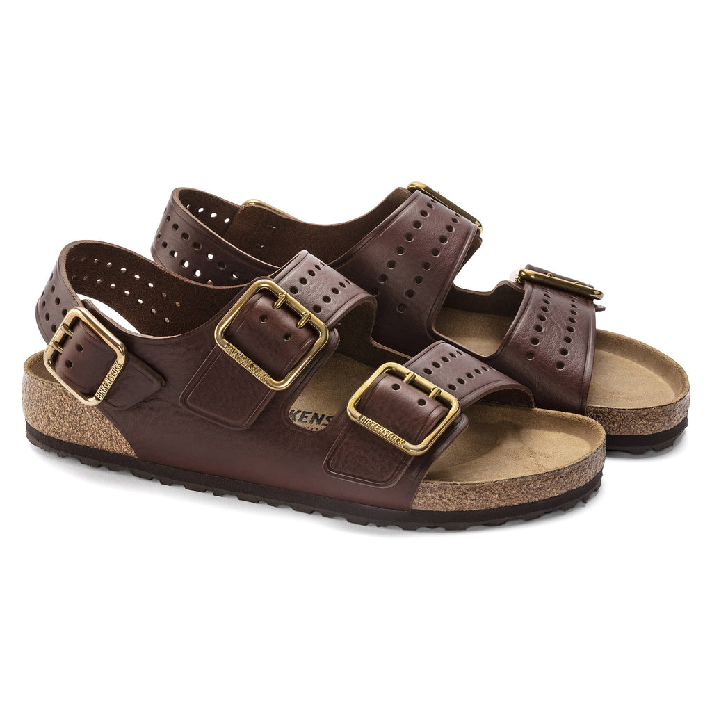 Birkenstock Milano Natural Leather pair view