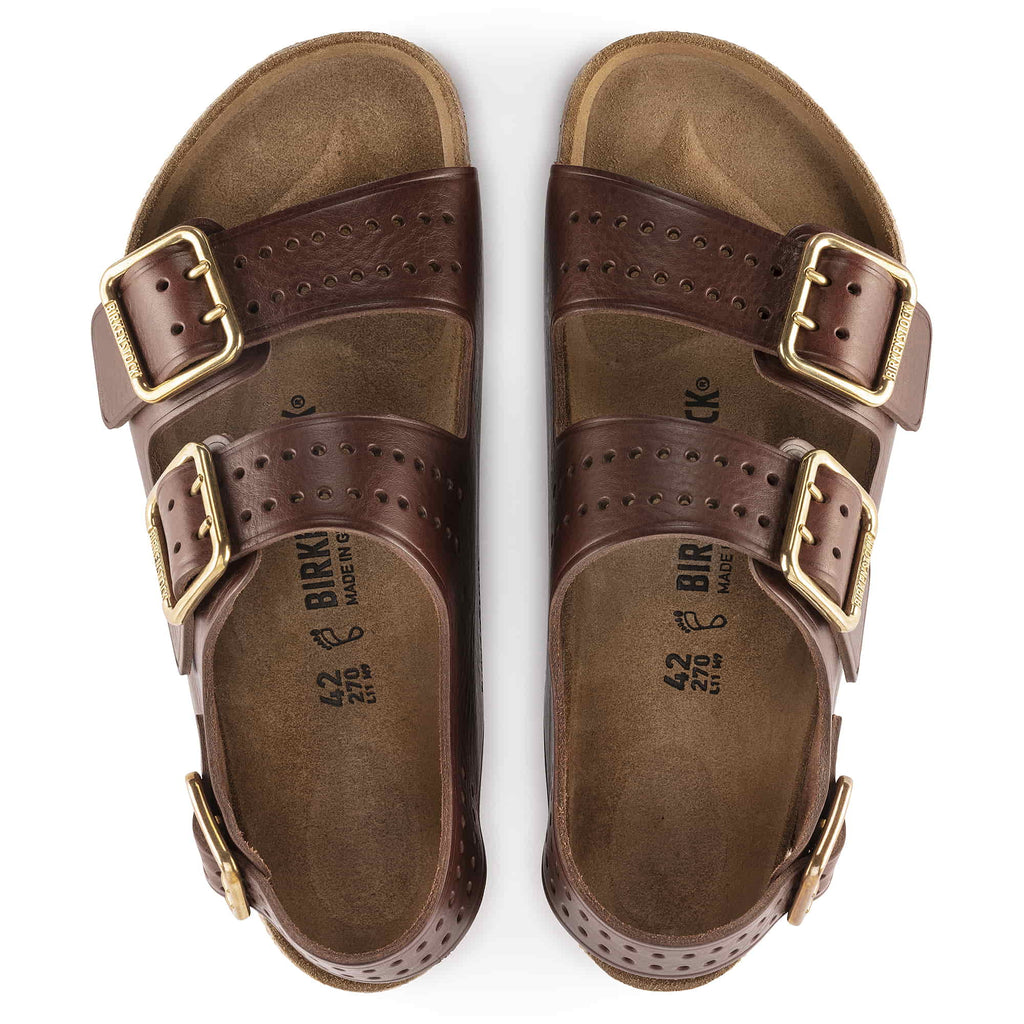 Birkenstock Milano Natural Leather top view