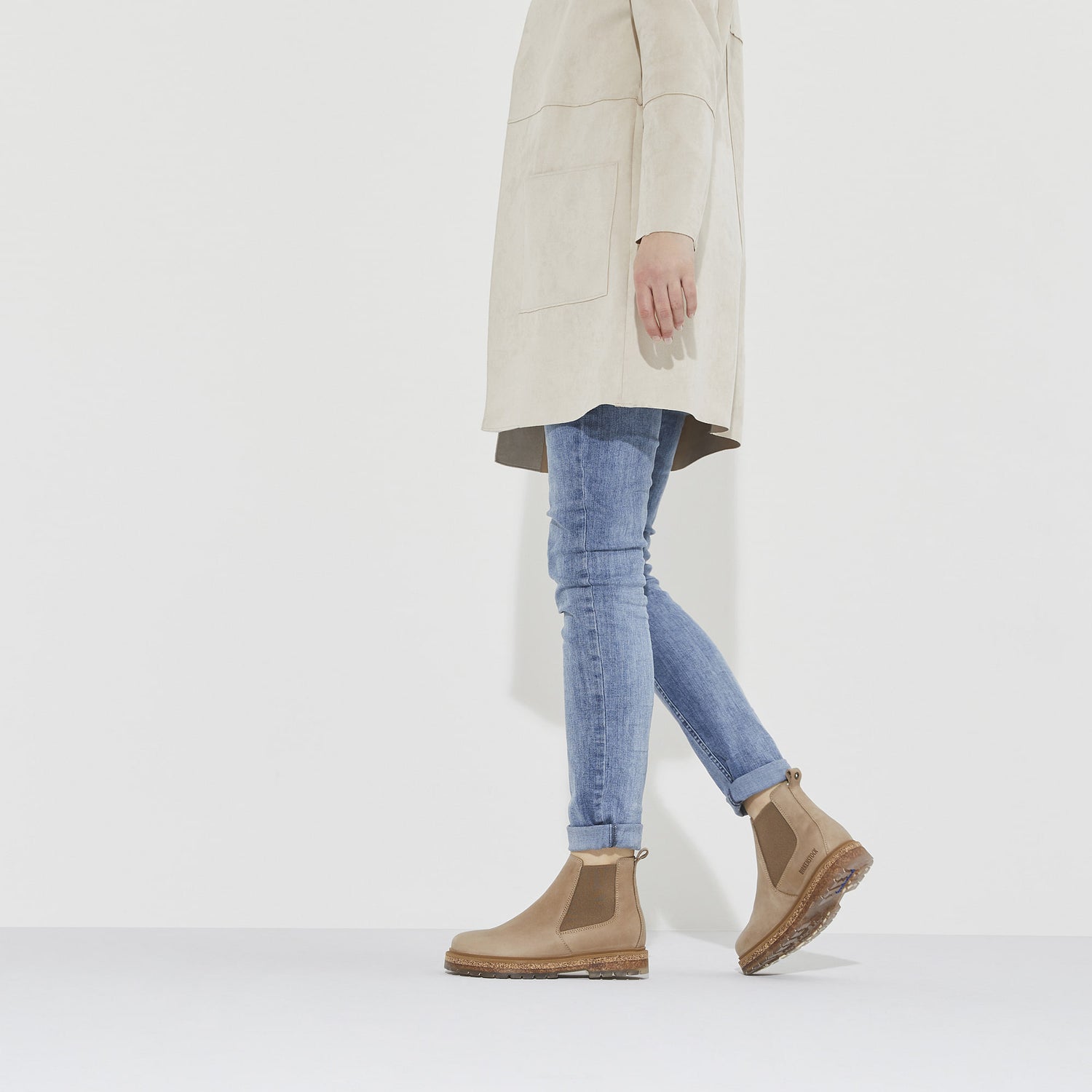 Buy Beige Beige/Sandcastle Stalon LENU Nubuck Leather Online in