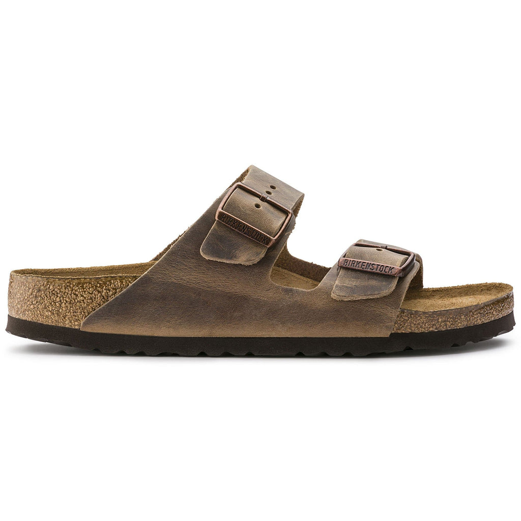 BIRKENSTOCK Arizona Soft Footbed Oiled Nubuck Leather Sandal - Brown