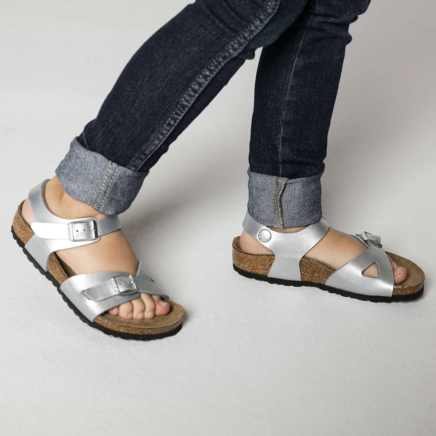 Buy Silver Silver Rio Kids Birko-Flor Online in India BIRKENSTOCK