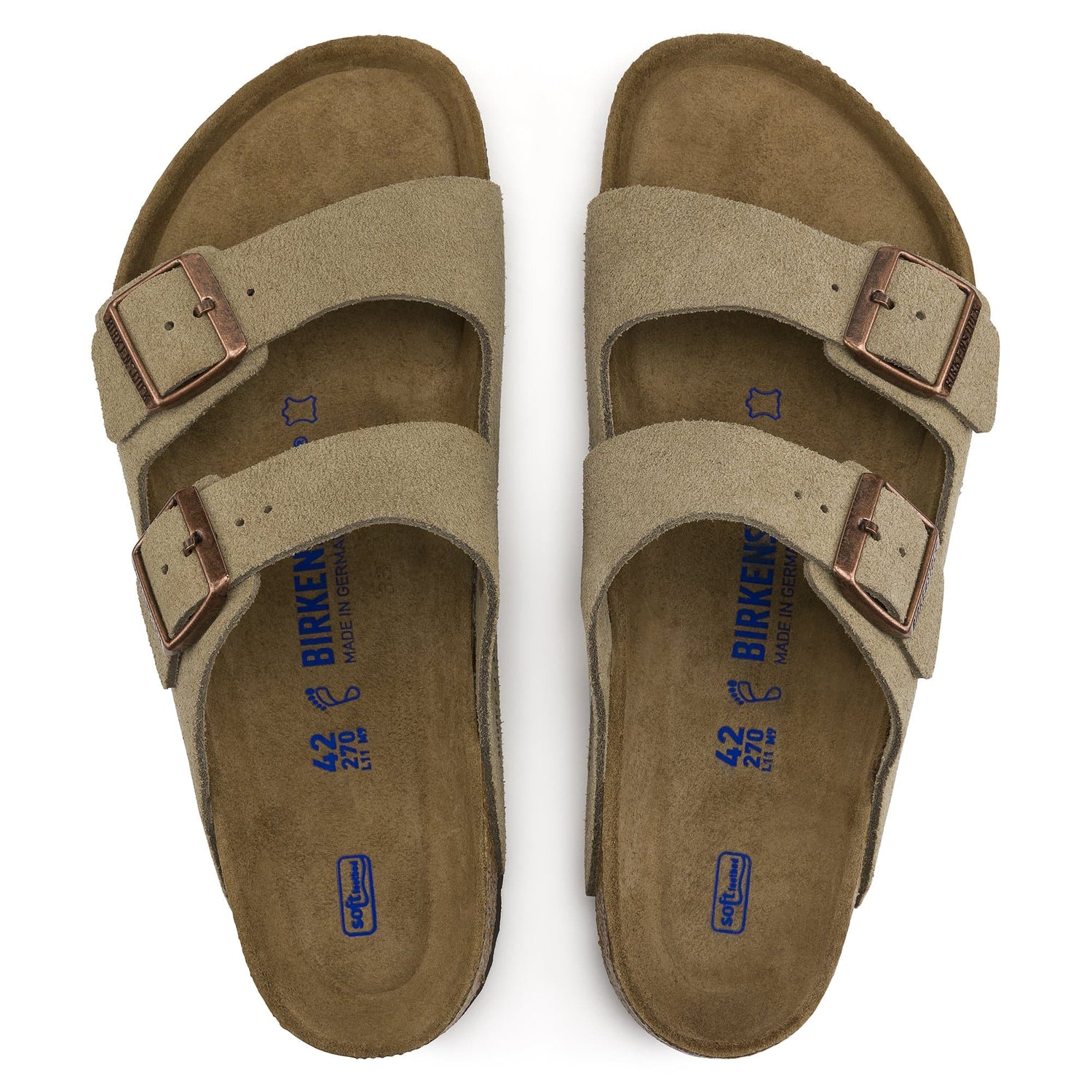 Footbed Suede Soft Bed Arizona Birkenstock BIRKENSTOCK